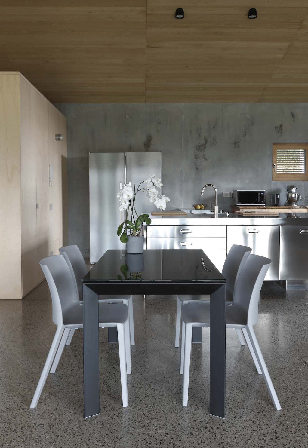 Tavolo da cucina allungabile in vetro Devis Vetro