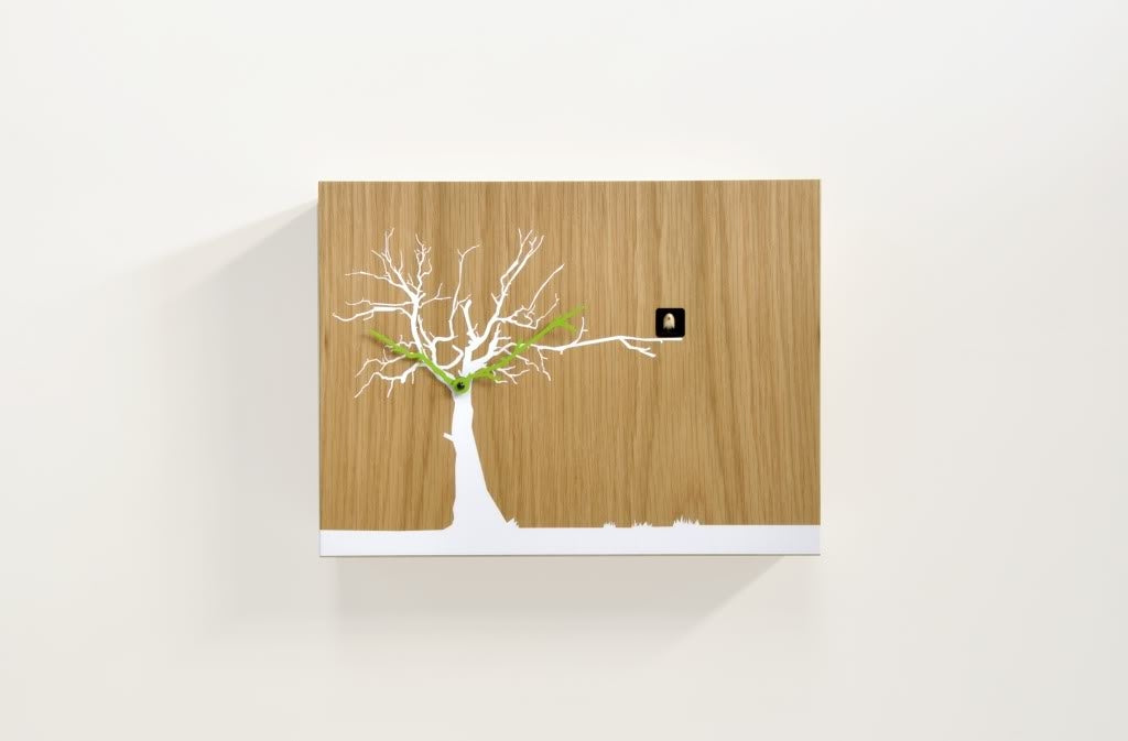 Orologio a cucu design in legno con sensore di luce Cucuruku