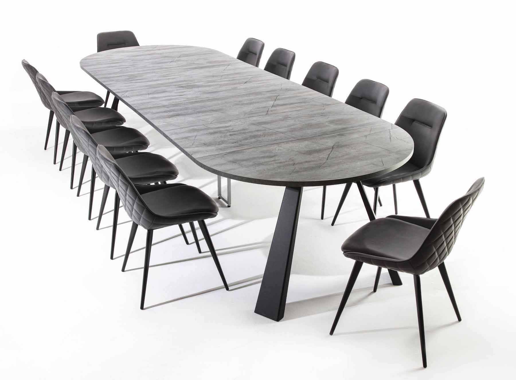 Tavolo rotondo allungabile design moderno Adam