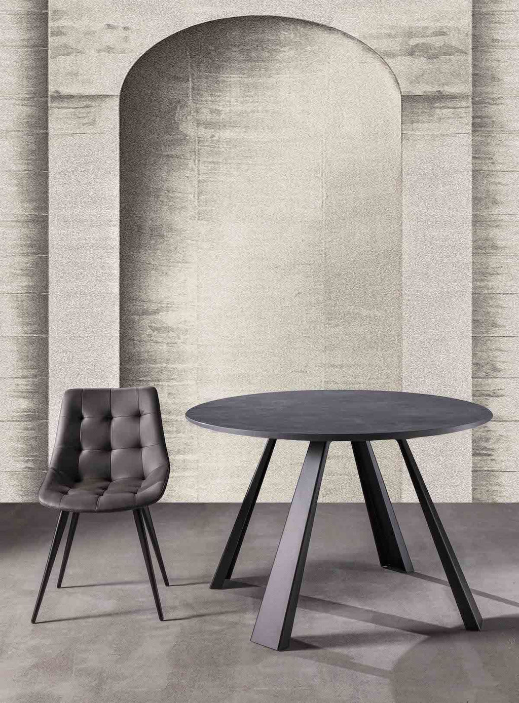 Tavolo rotondo allungabile design moderno Adam