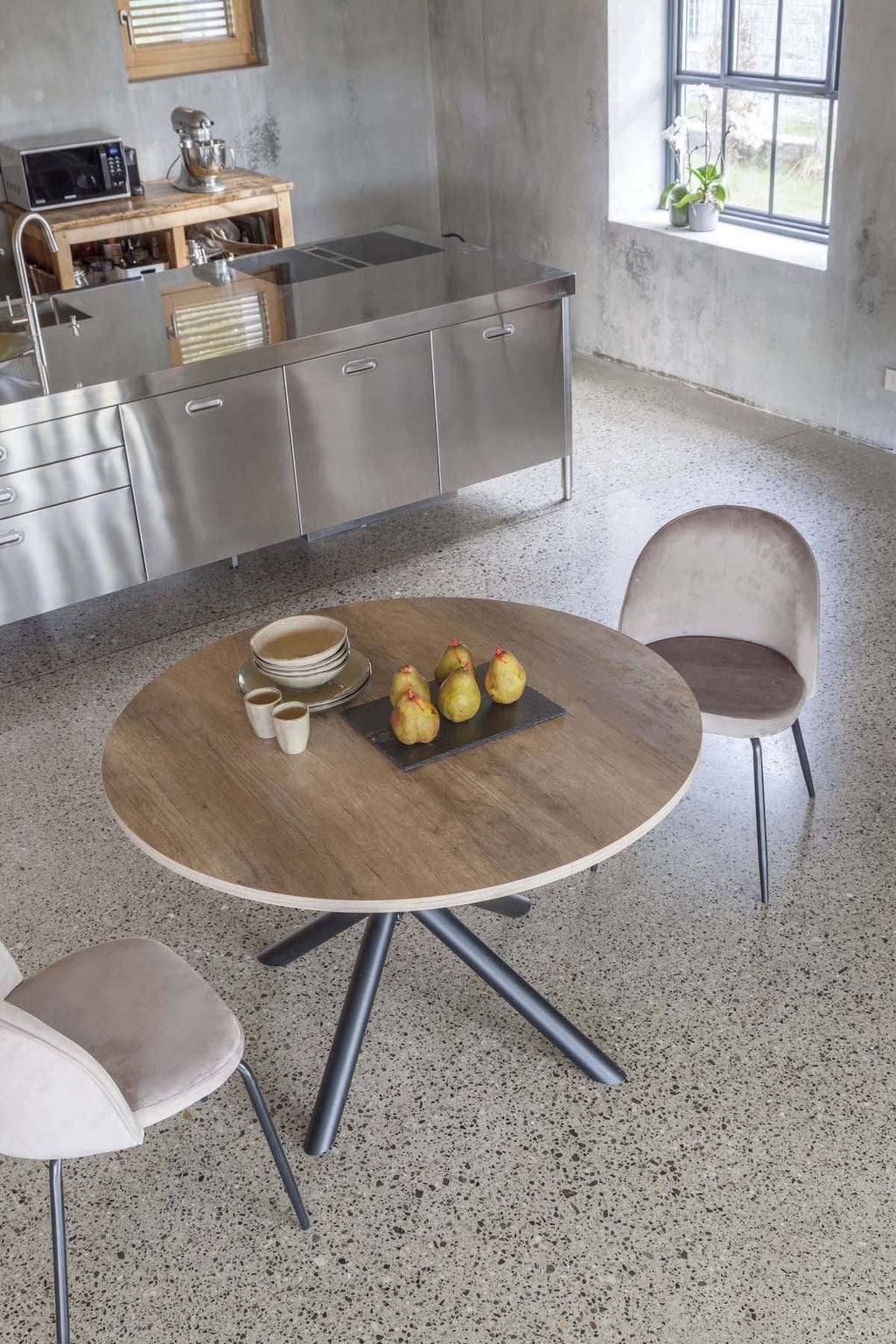 Tavolo rotondo allungabile design moderno Adam