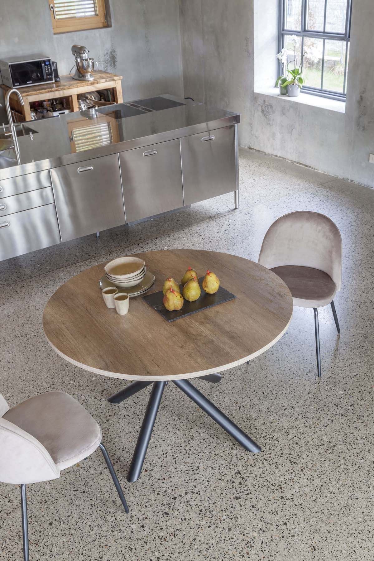 Tavolo rotondo allungabile design moderno Adam