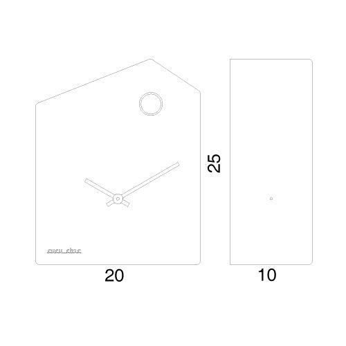 Orologio cucu Cucu_chic design moderno in legno