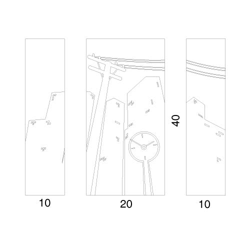 Orologio a cucu' Cucucity da parete in legno laccato