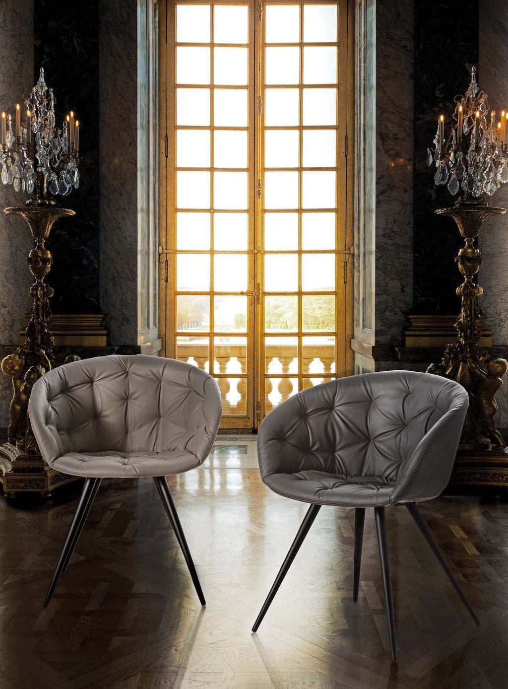 Poltroncina per sala pranzo design moderno Welling 4G