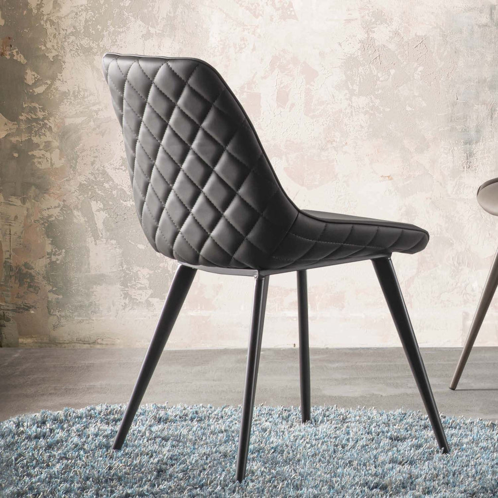 Coppia sedie imbottite per sala da pranzo Bergen