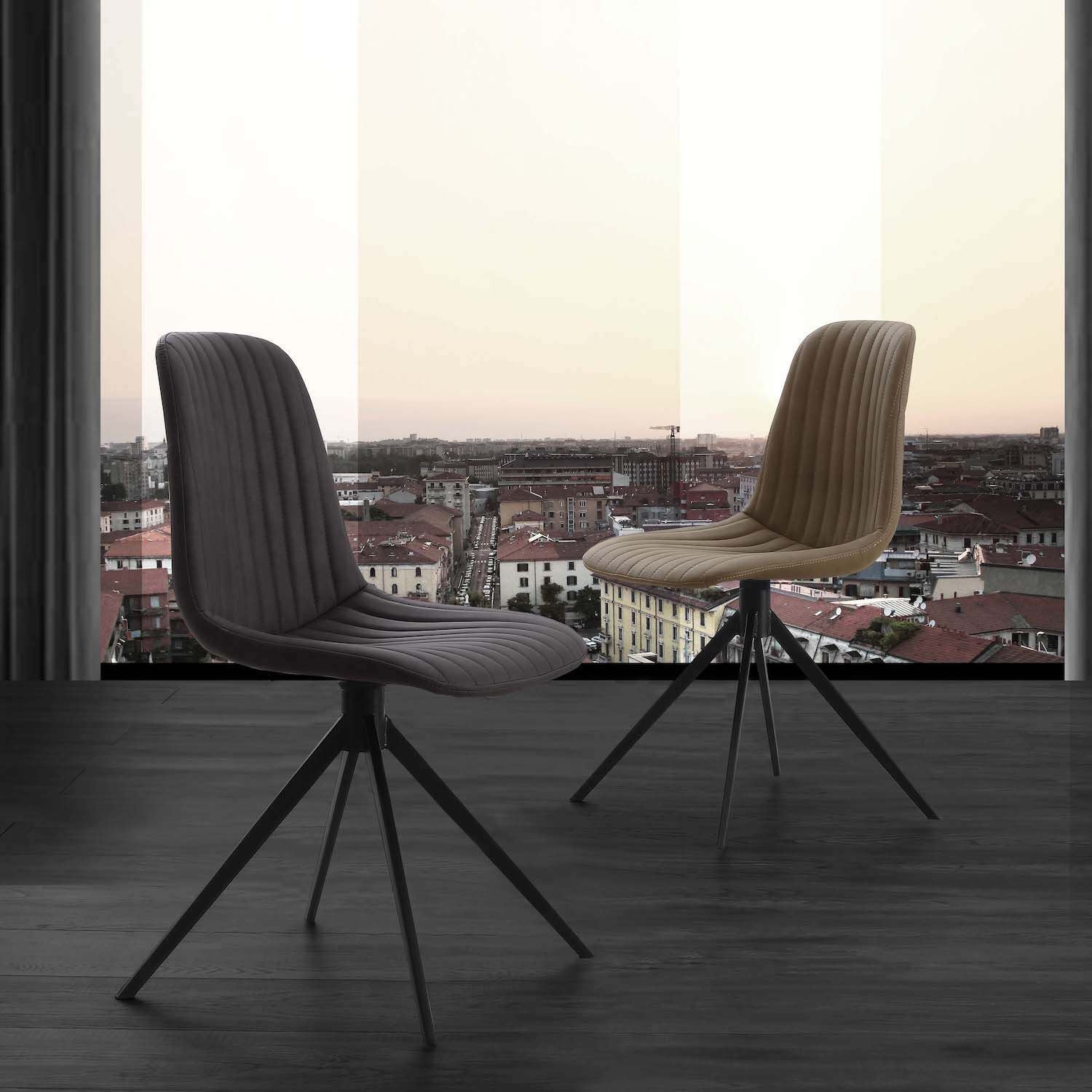 Coppia sedie imbottite per sala pranzo Arendal