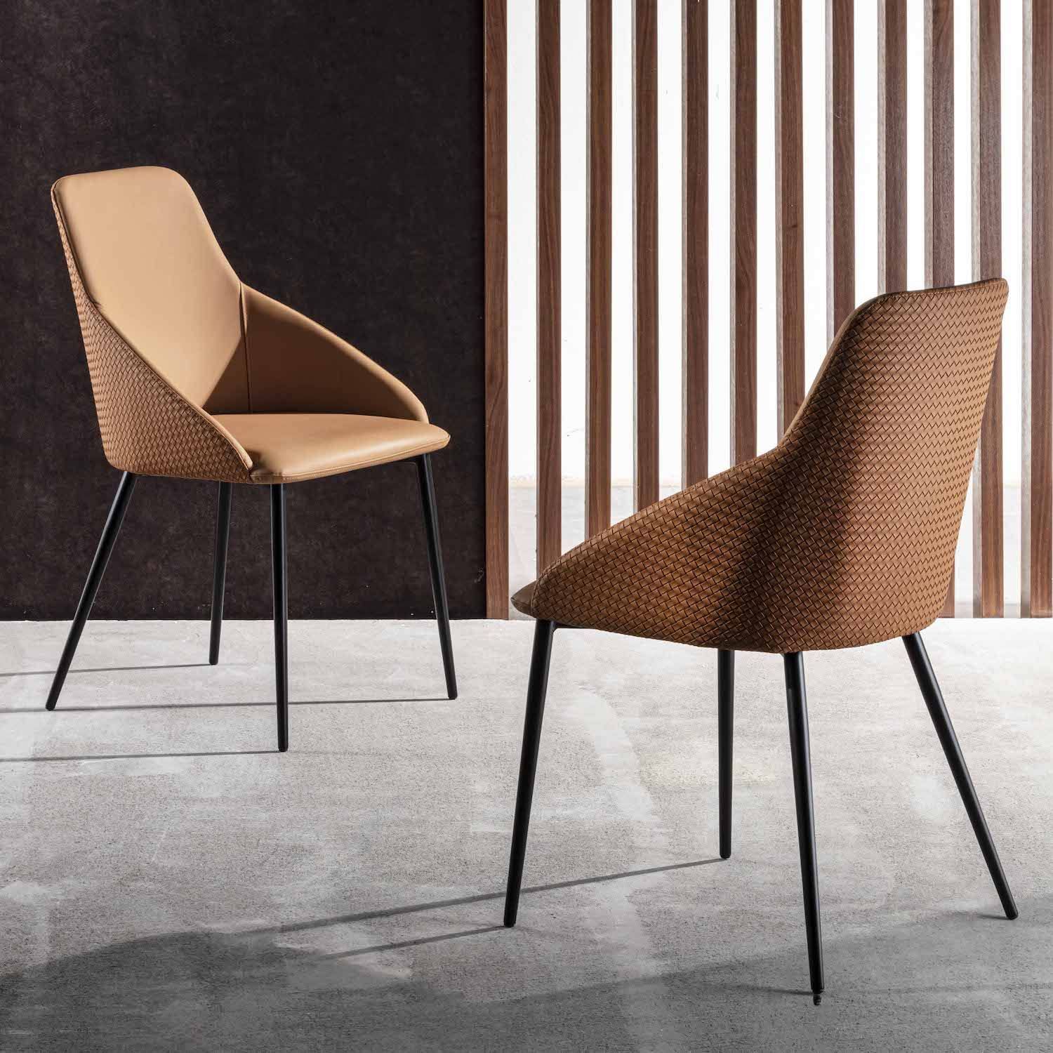 Coppia sedie imbottite per sala pranzo Imperial