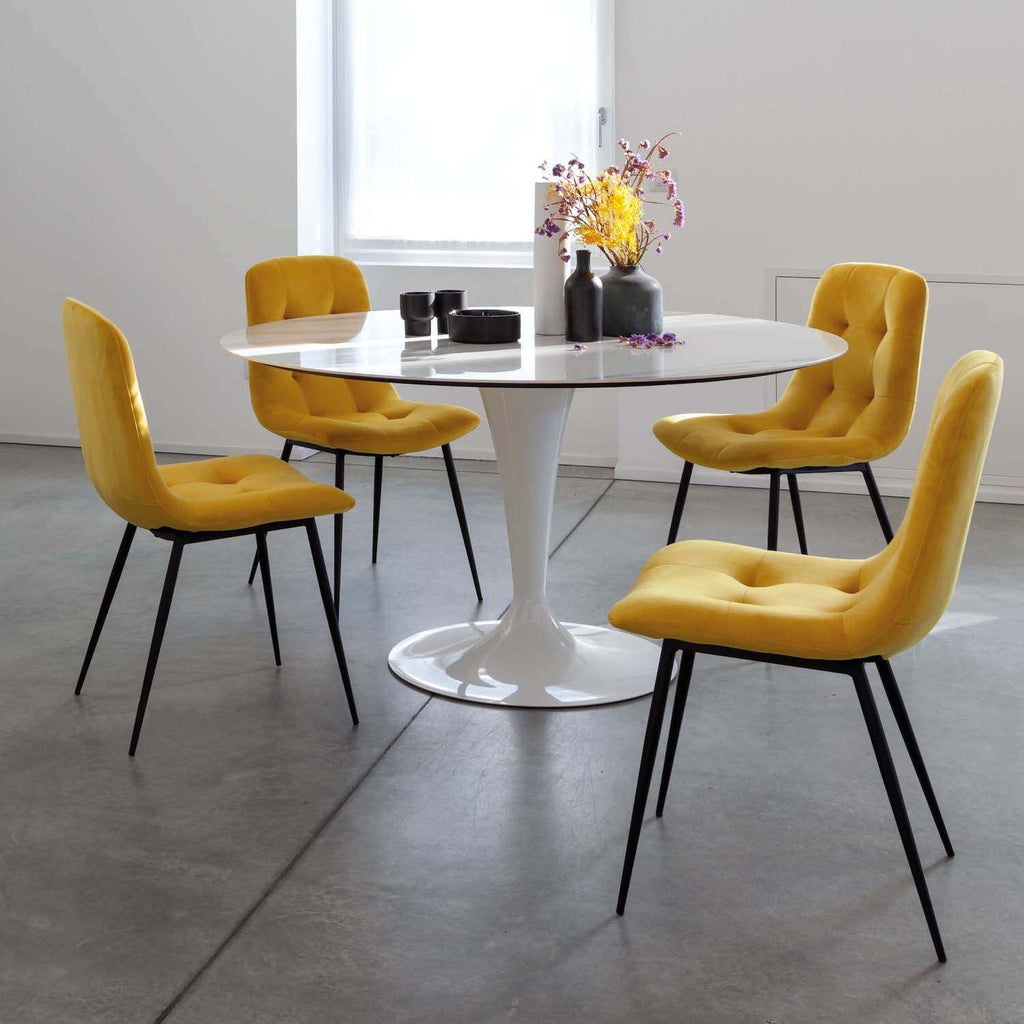 Sedie imbottite per sala da pranzo Valencia