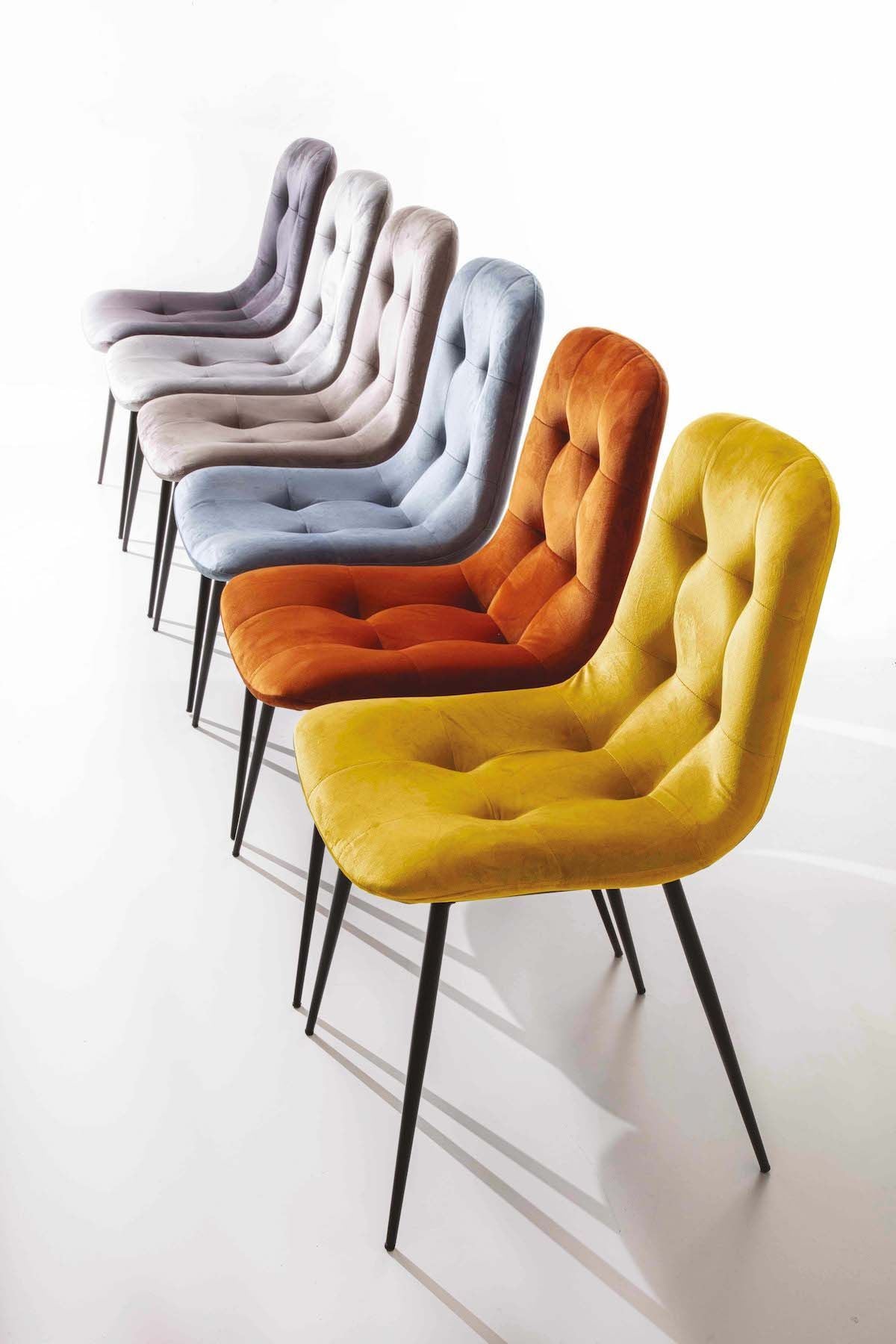 Sedie imbottite per sala da pranzo Valencia