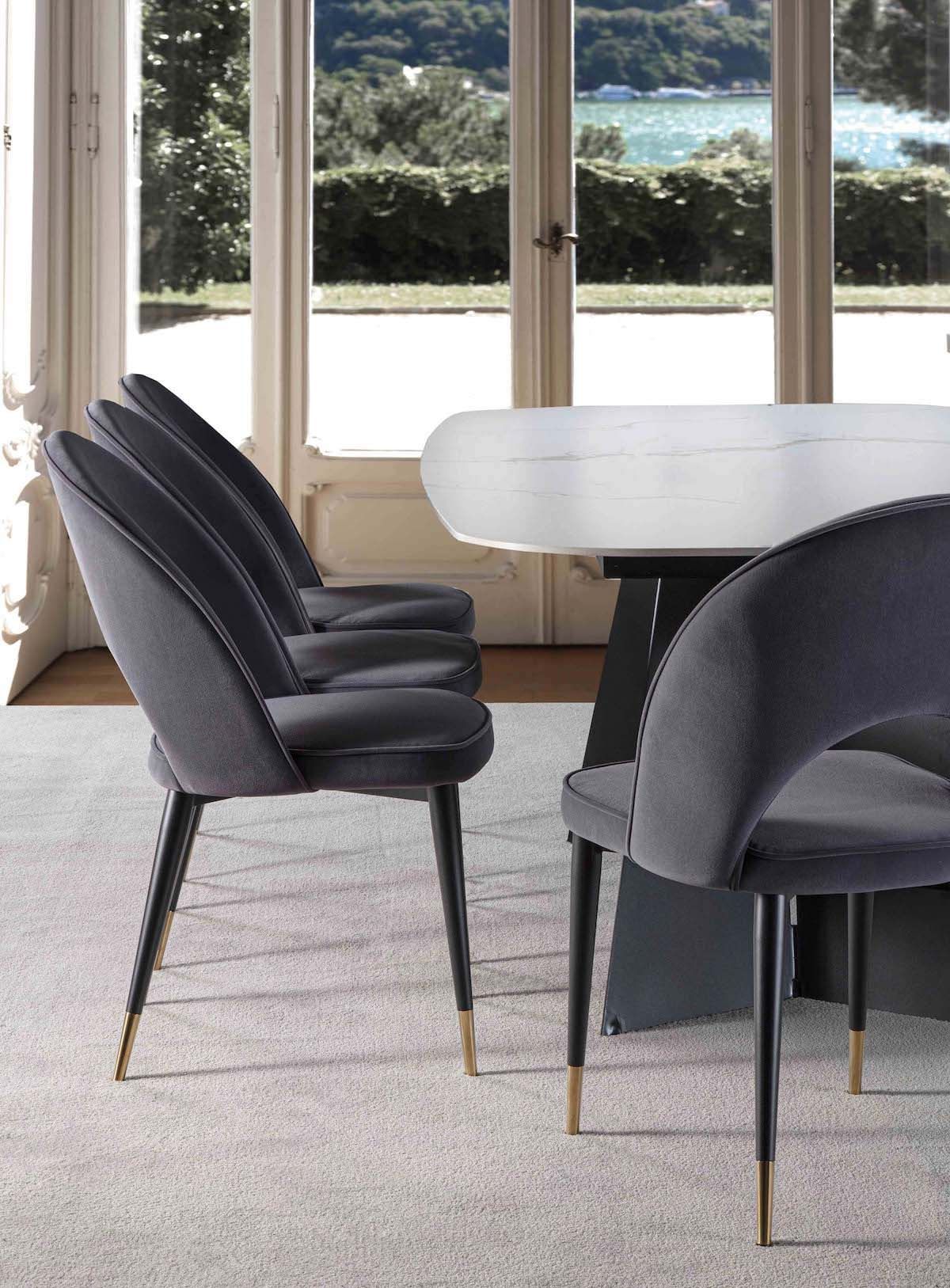 Sedie imbottite per sala da pranzo Alacant