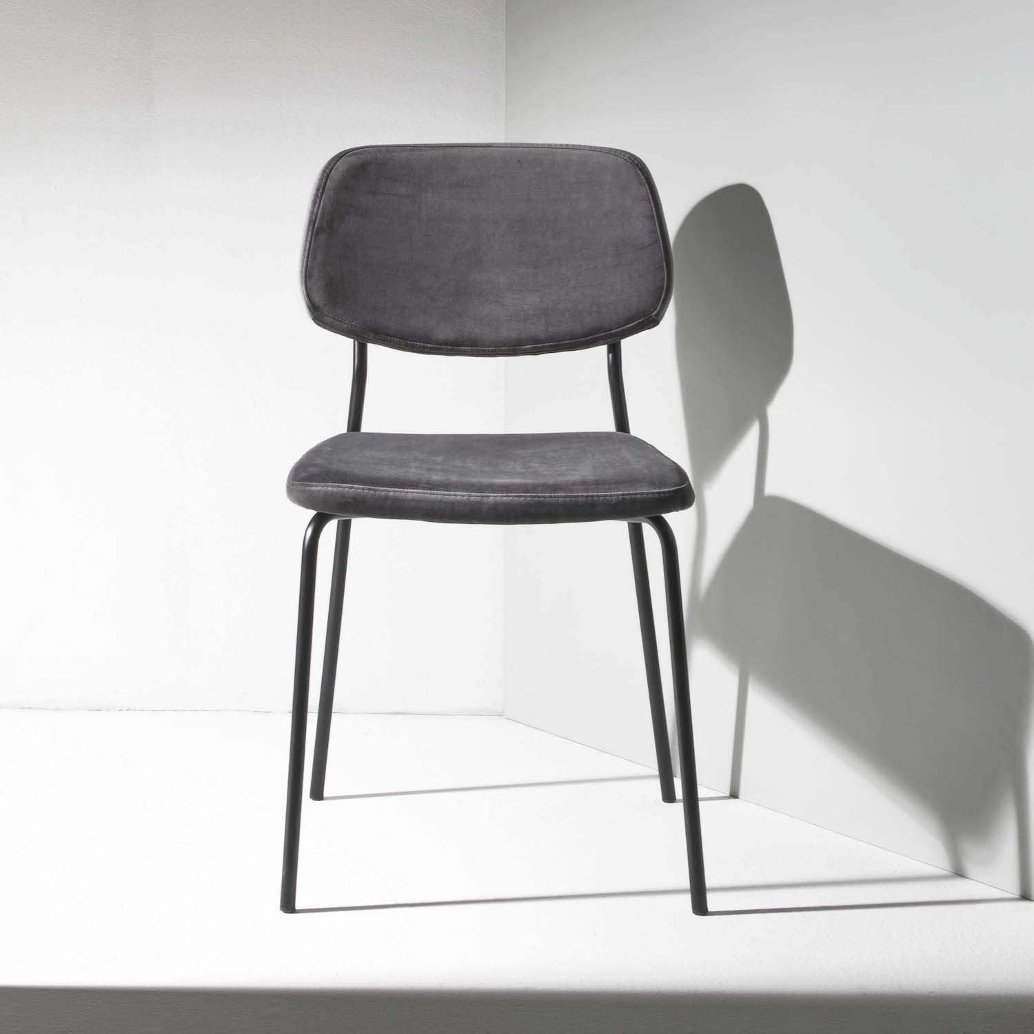 Coppia sedie imbottite per sala pranzo Toledo