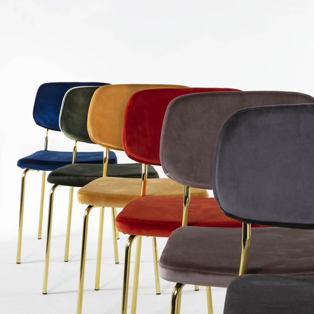 Coppia sedie imbottite per sala pranzo Toledo