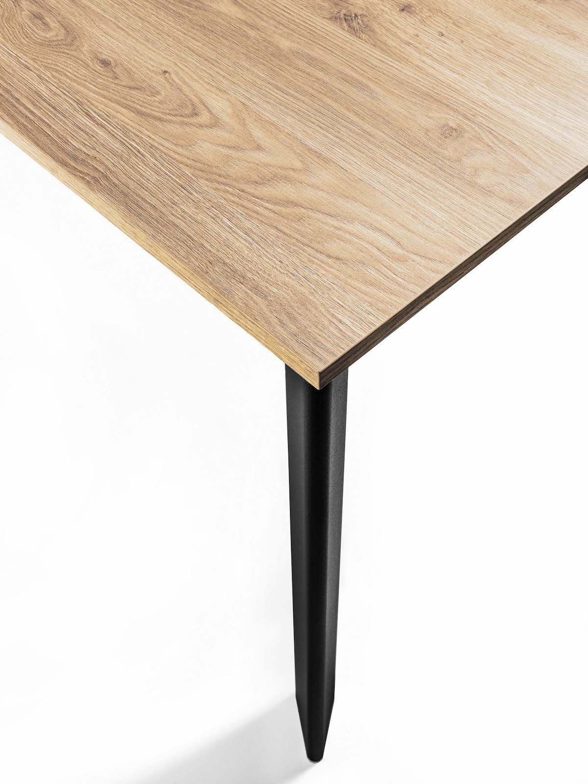 Tavolo allungabile in legno e alluminio Mack