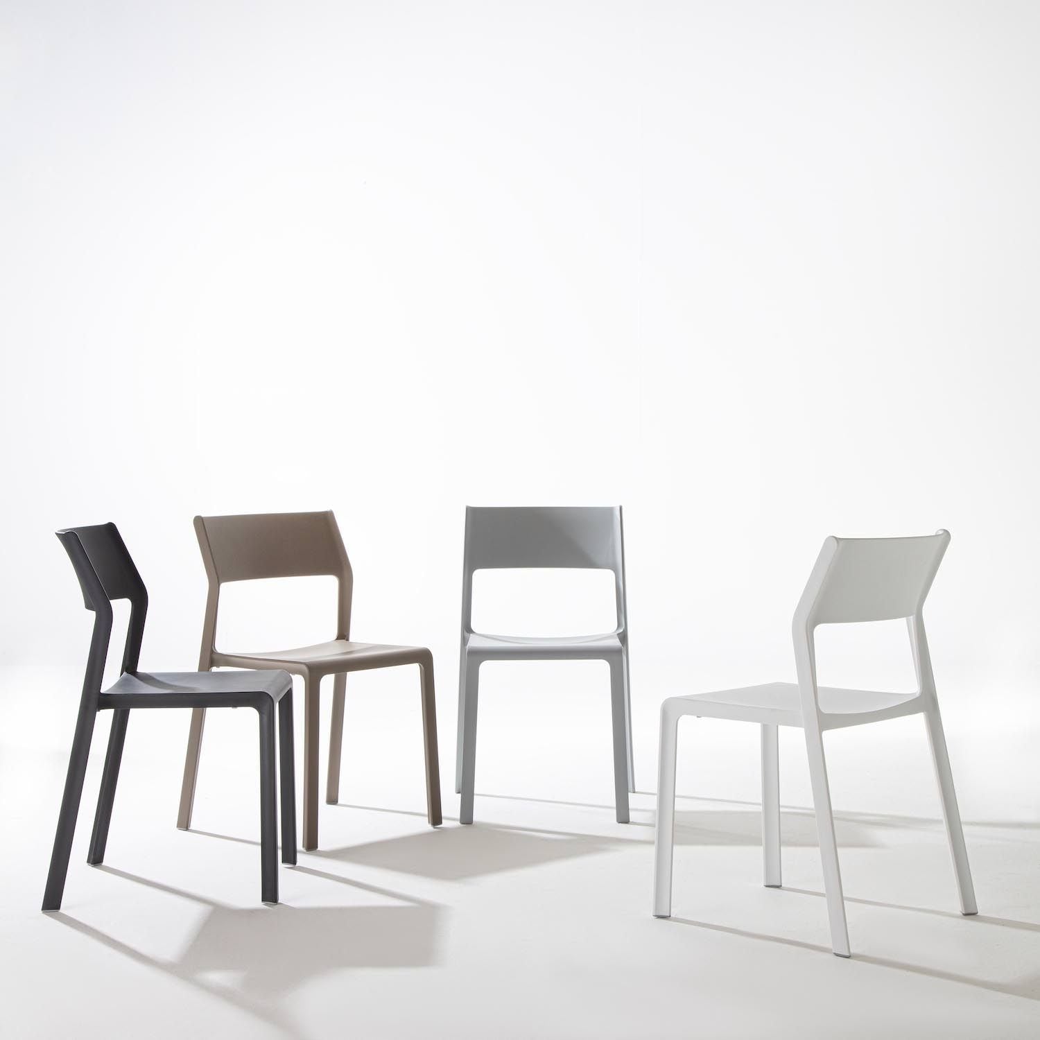 Sedie in polipropilene impilabili per cucina o sala pranzo Elegant