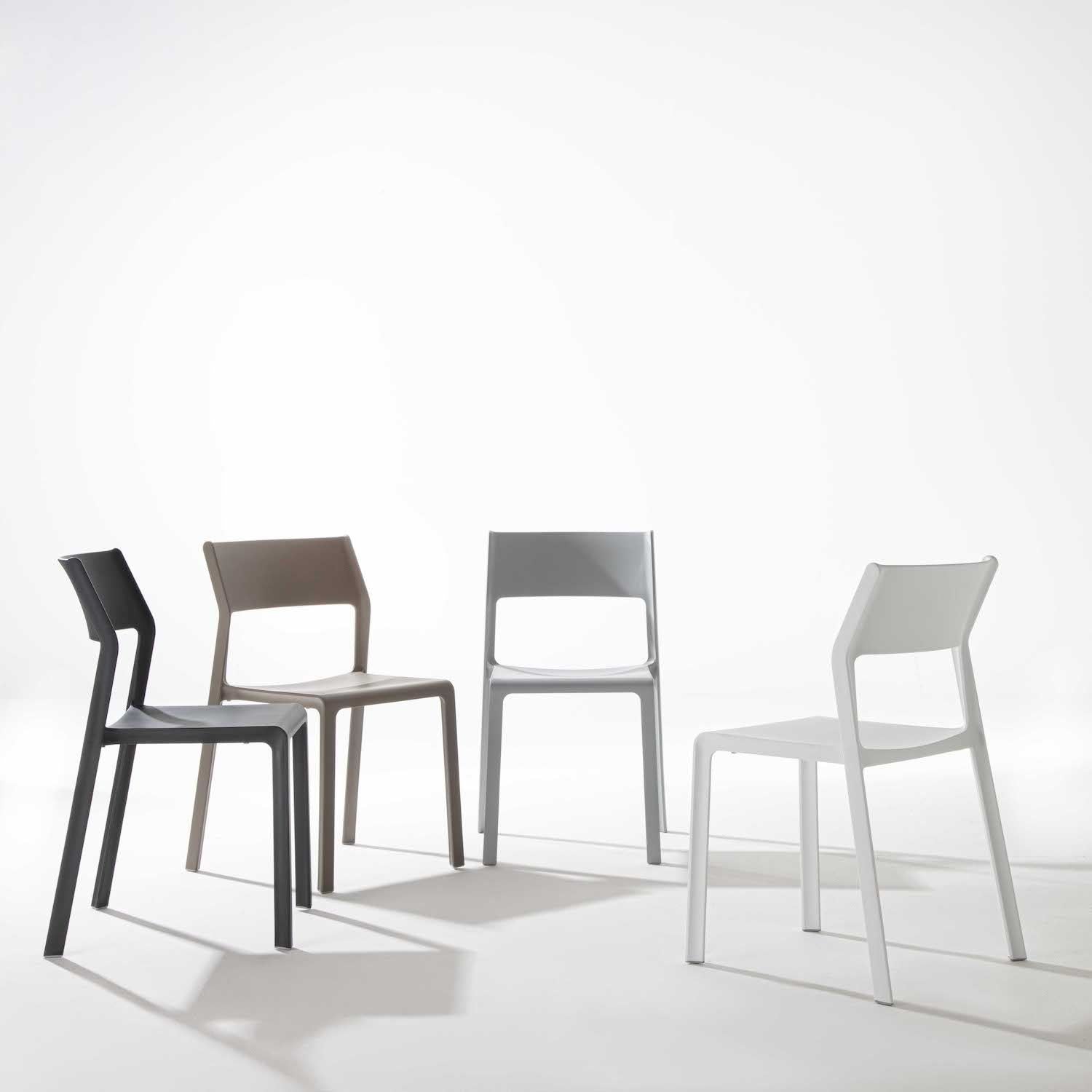 Sedie in polipropilene impilabili per cucina o sala pranzo Elegant