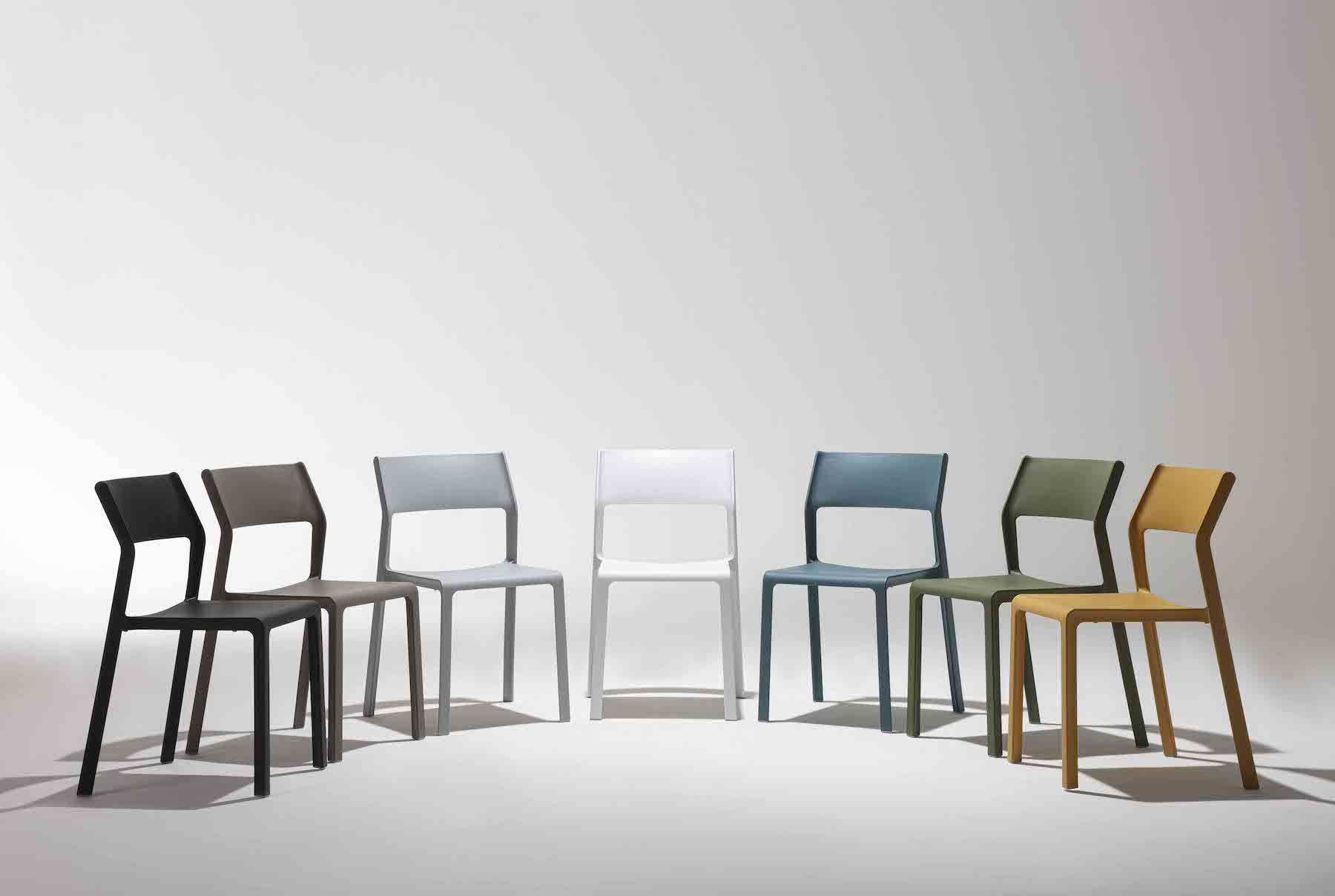 Sedie in polipropilene impilabili per cucina o sala pranzo Elegant