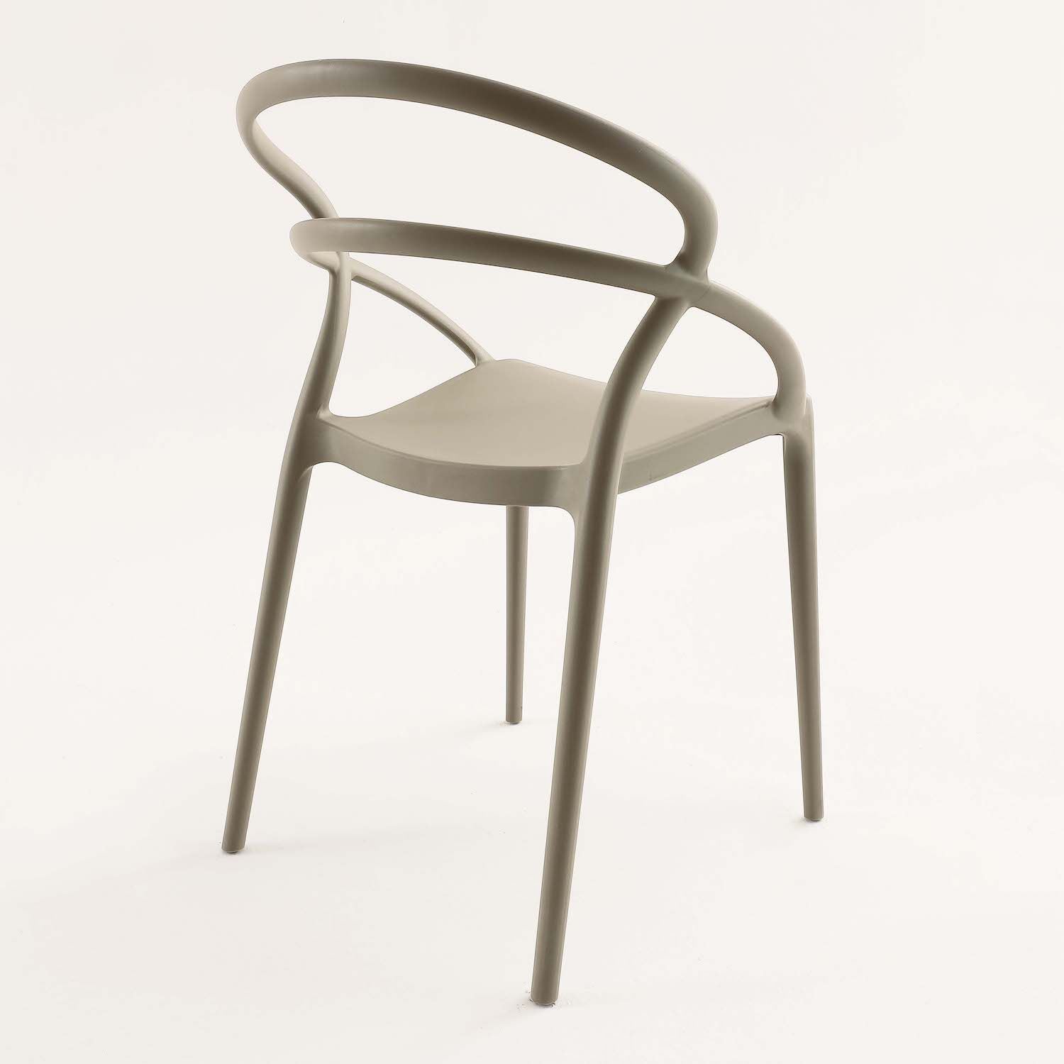 Sedie impilabili in polipropilene per cucina o soggiorno Teran