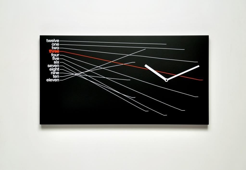 Orologio da parete per cucina in legno Timeline