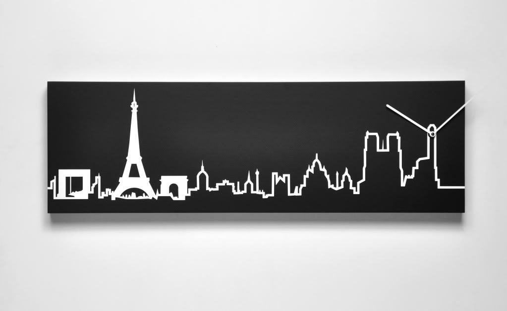 Orologio da parete Skyline Milano New York Londra