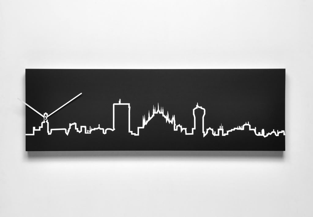 Orologio da parete Skyline Milano New York Londra