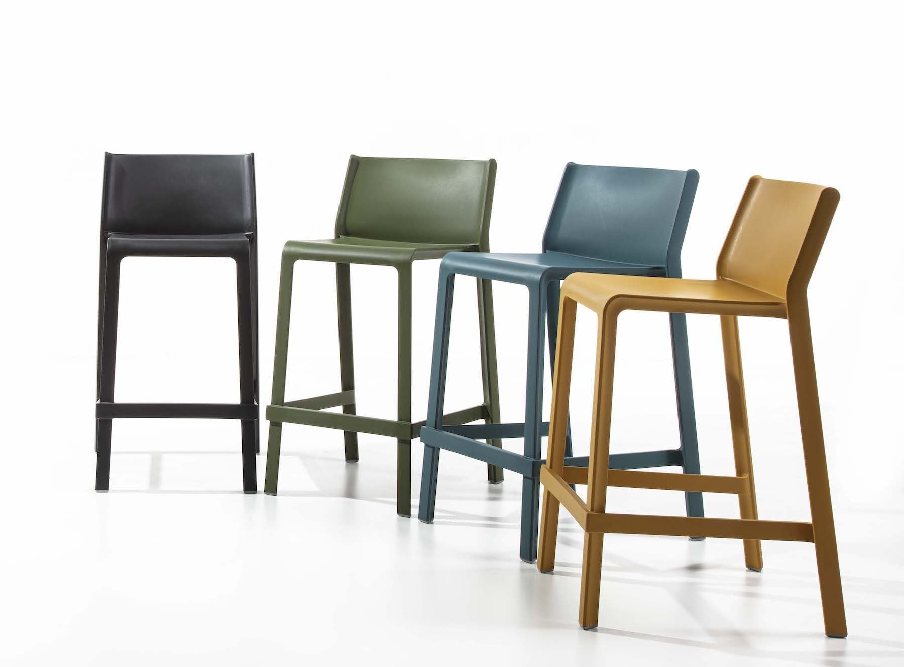 Coppia sgabelli da cucina moderni in polipropilene Kaden