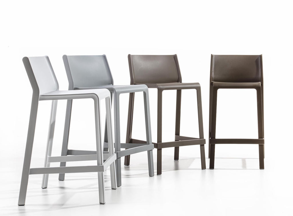 Coppia sgabelli da cucina moderni in polipropilene Kaden