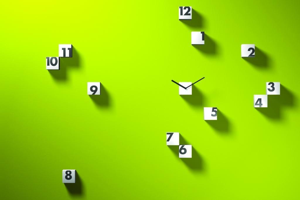 Orologio a cubetti da parete nero o bianco RND_Time