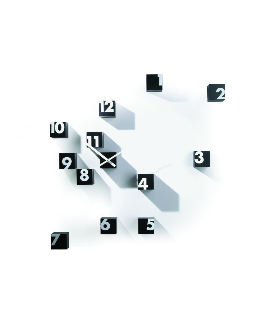 Orologio a cubetti da parete nero o bianco RND_Time