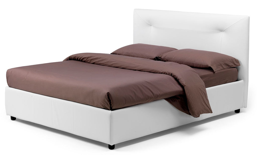 Letto contenitore singolo una piazza e mezza e matrimoniale Natan