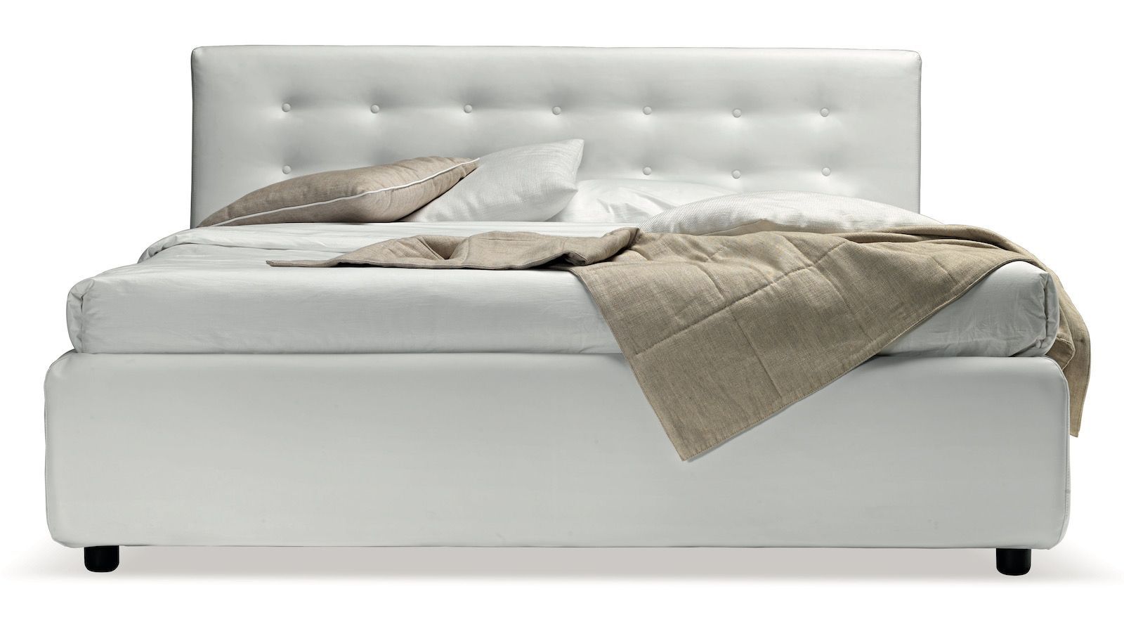 Letto contenitore singolo una piazza e mezza e matrimoniale Tarel