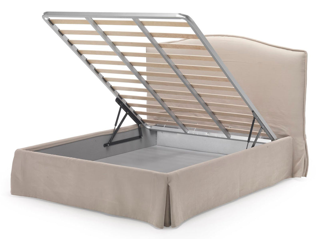 Letto contenitore singolo una piazza e mezza e matrimoniale Solar