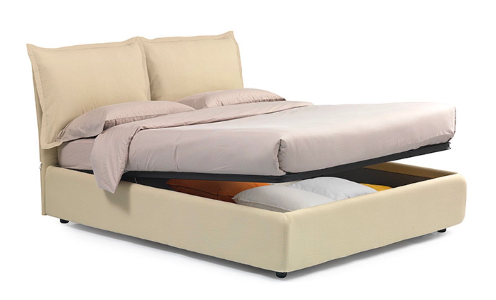 Letto contenitore singolo una piazza e mezza e matrimoniale Landon