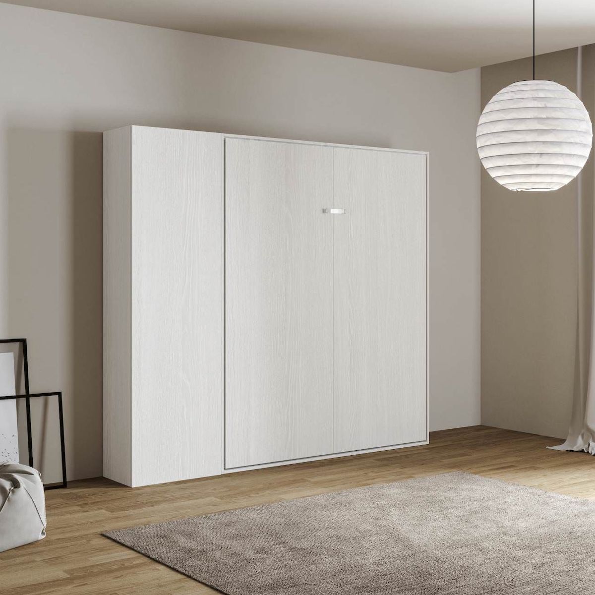 Letto a scomparsa una piazza e mezza con colonna Lexton