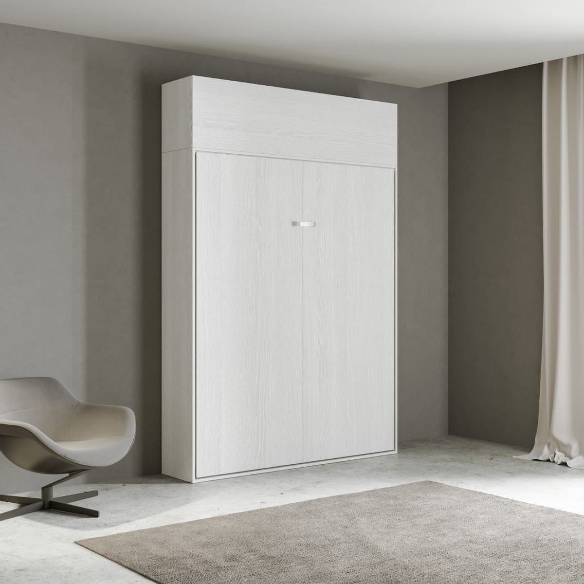 Letto a scomparsa una piazza e mezza con pensile Lexton