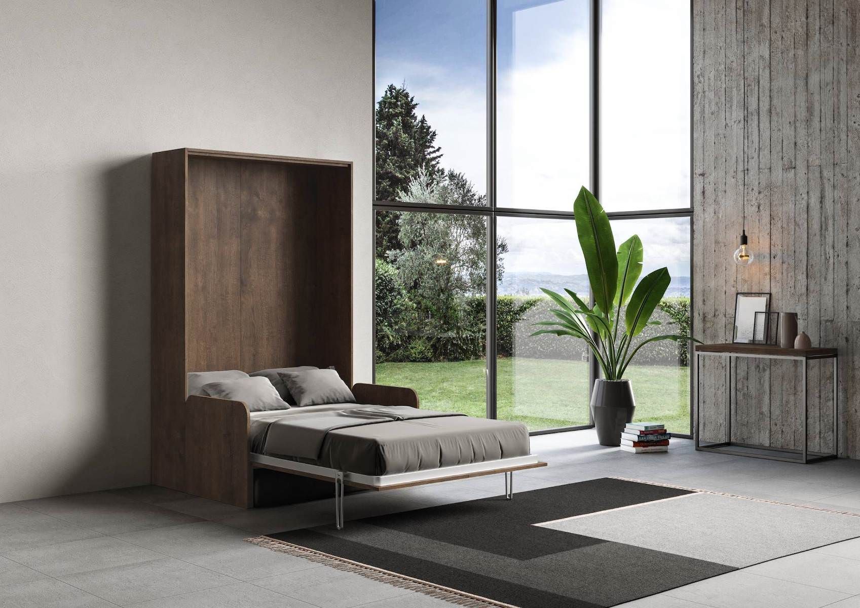 Letto a scomparsa con divano alla francese Lexton