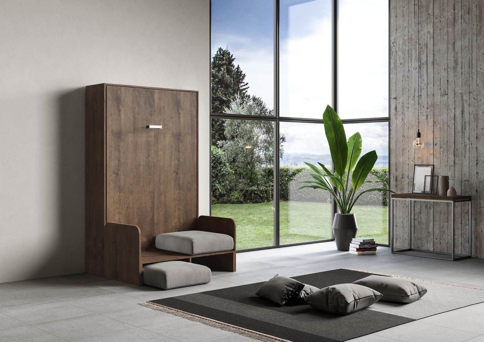 Letto a scomparsa con divano alla francese Lexton