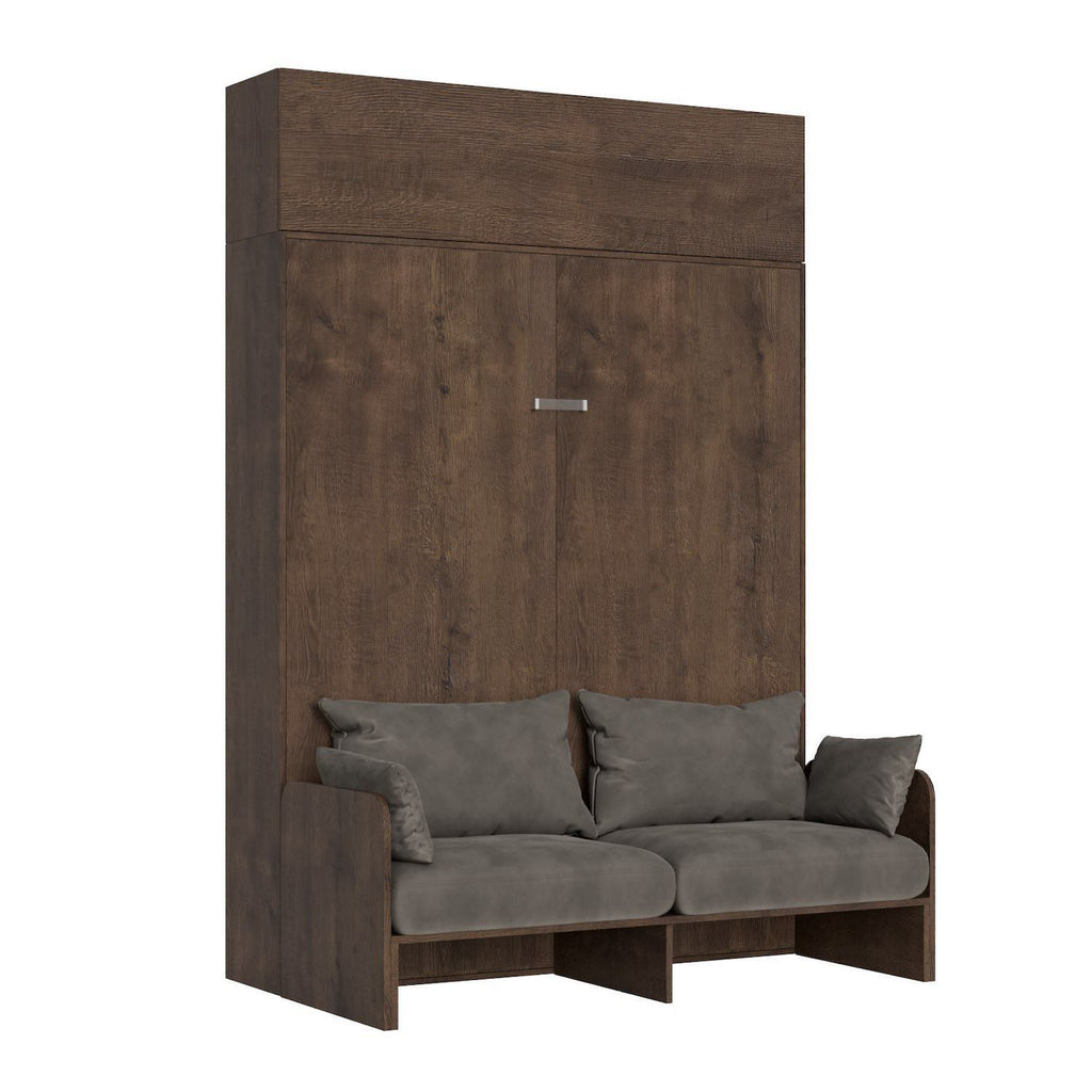 Letto matrimoniale a scomparsa con divano e pensile Lexton