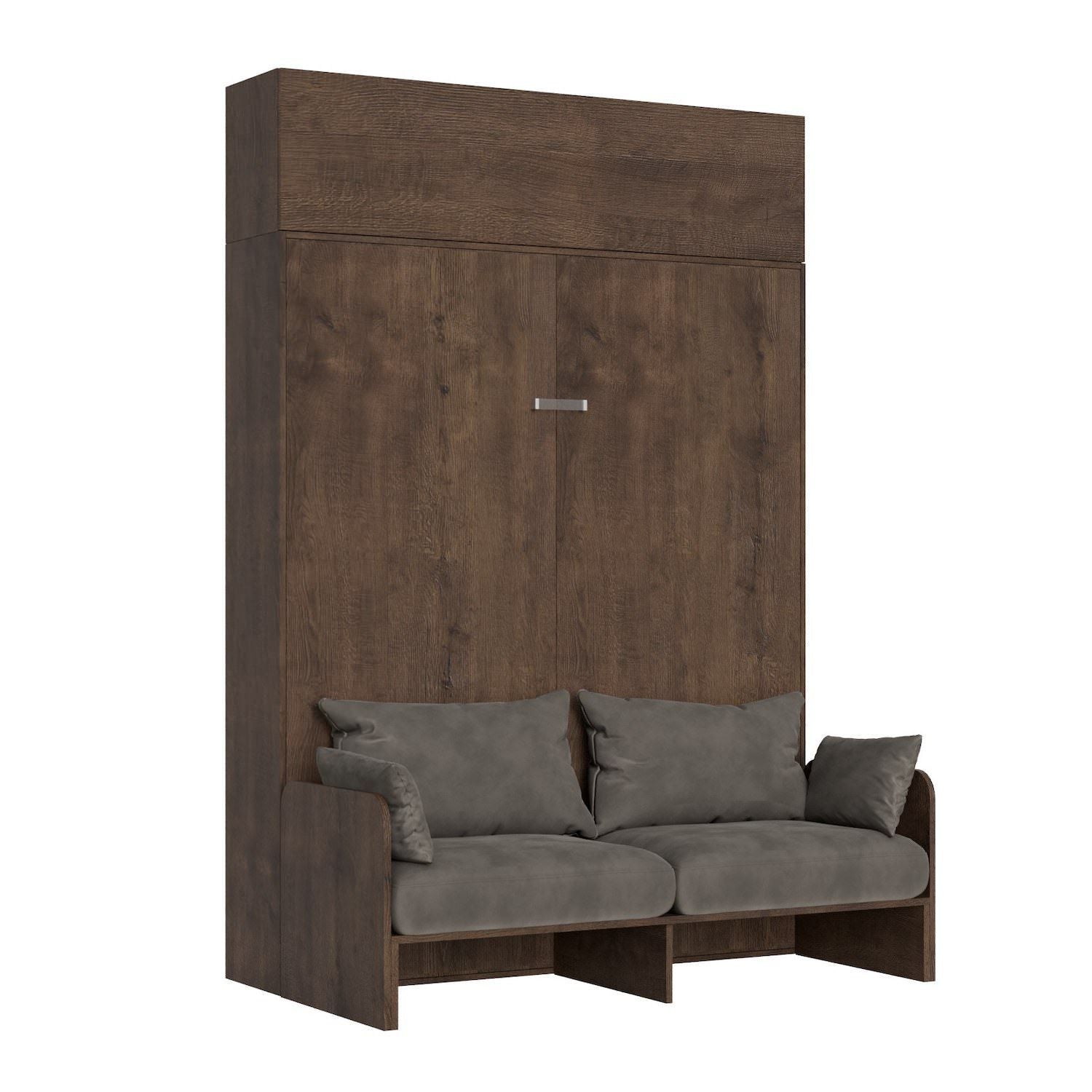 Letto matrimoniale a scomparsa con divano e pensile Lexton