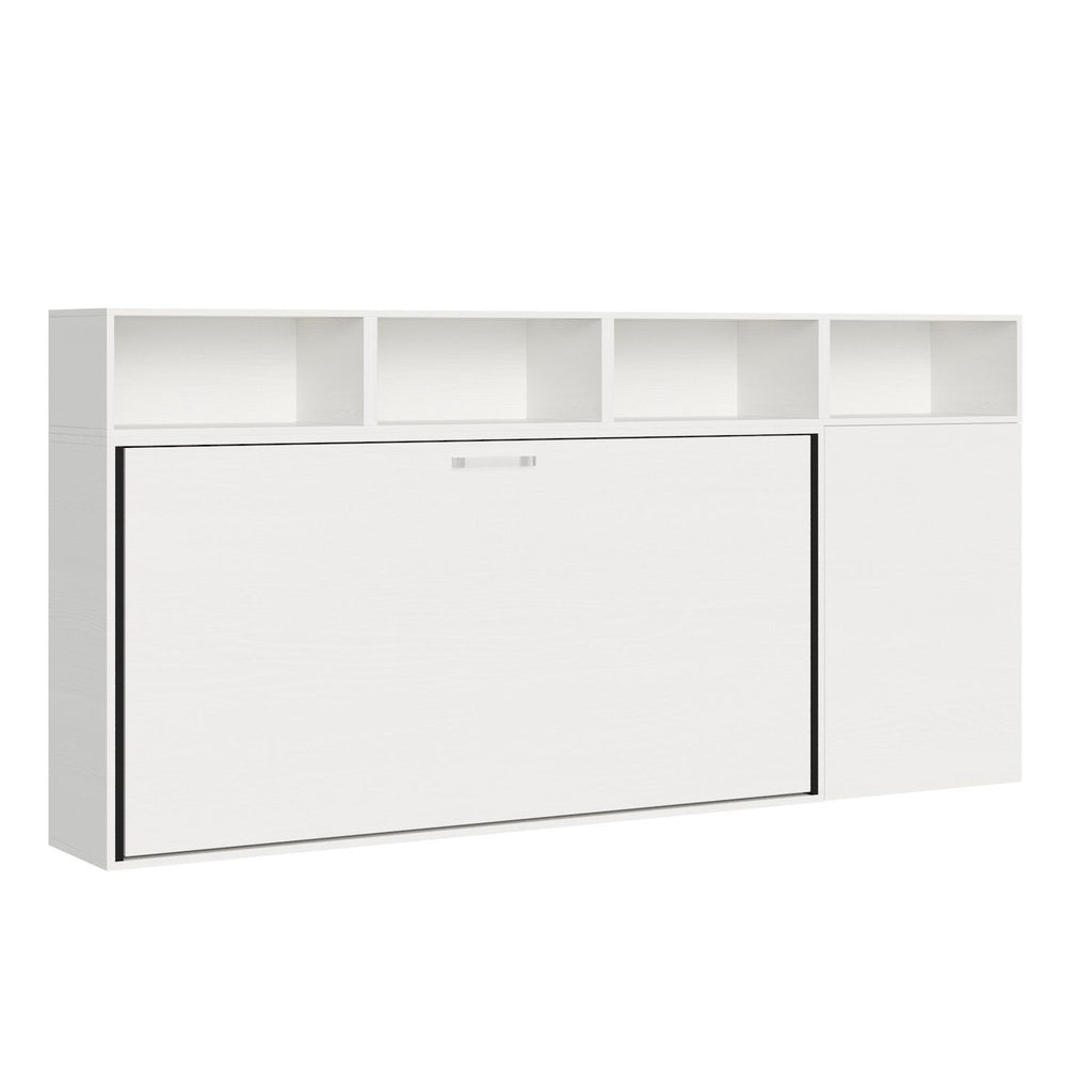 Letto singolo a scomparsa orizzontale con mobili Auda A