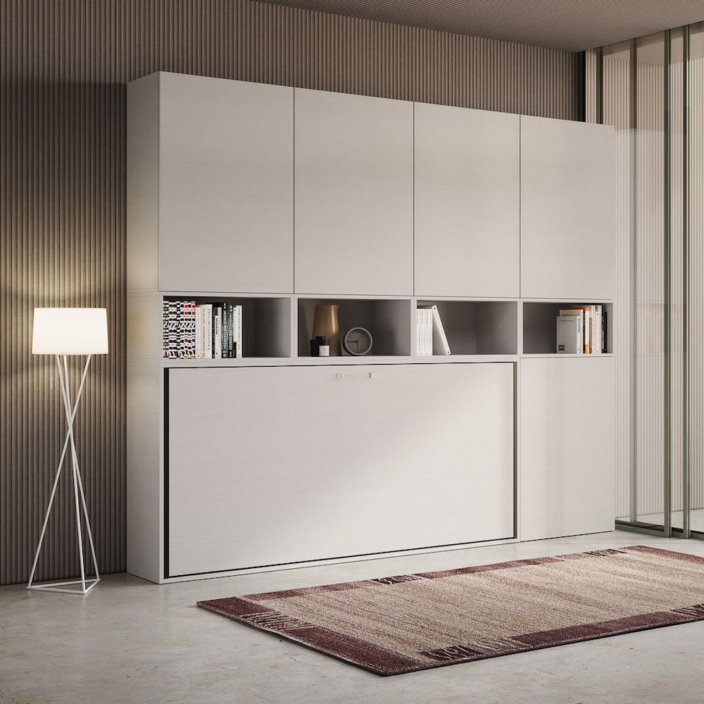 Letto singolo a scomparsa con mobili Auda C