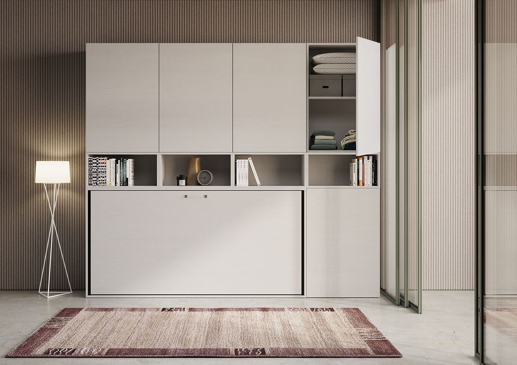 Letto singolo a scomparsa con mobili Auda C