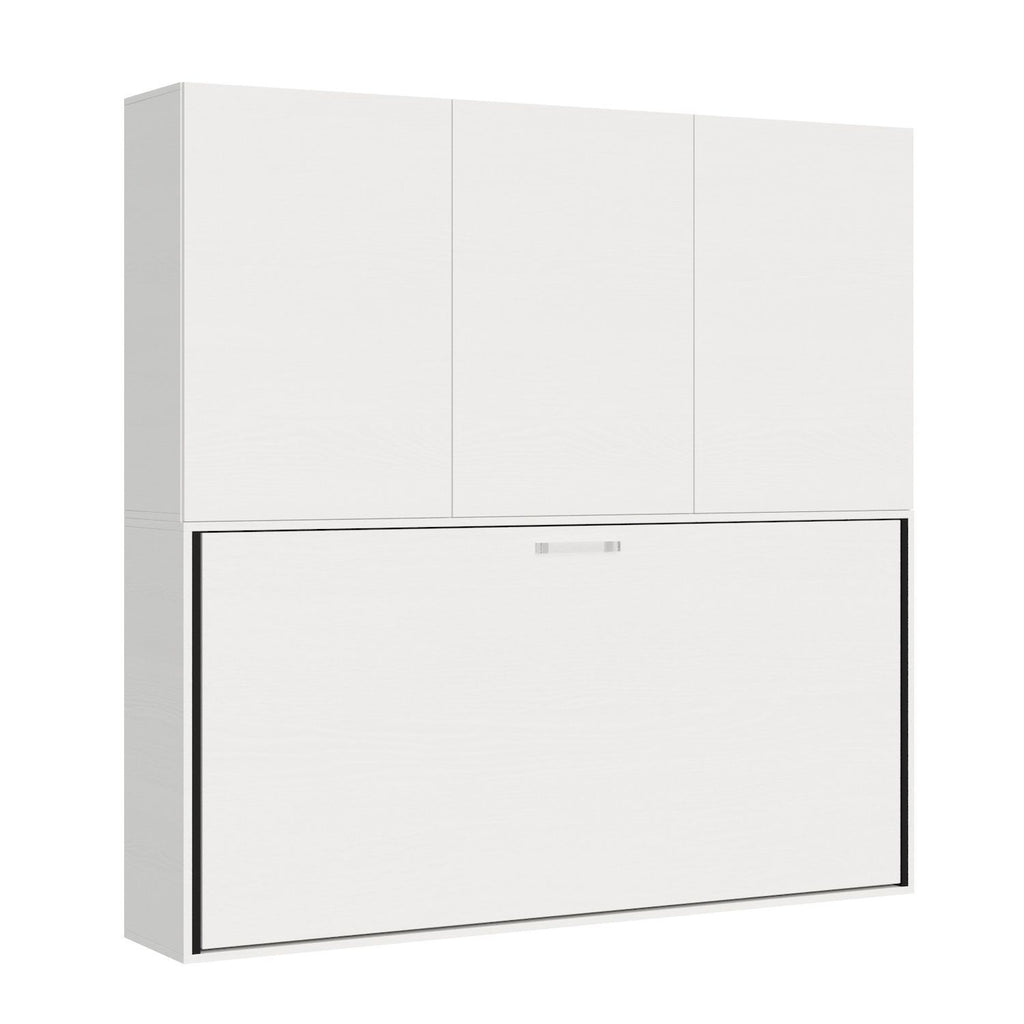 Letto singolo a scomparsa orizzontale con mobili Auda D