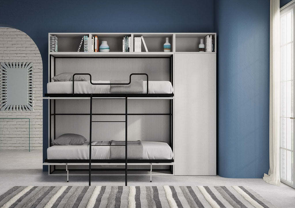 Letto a castello a scomparsa moderno con mobili Auda I