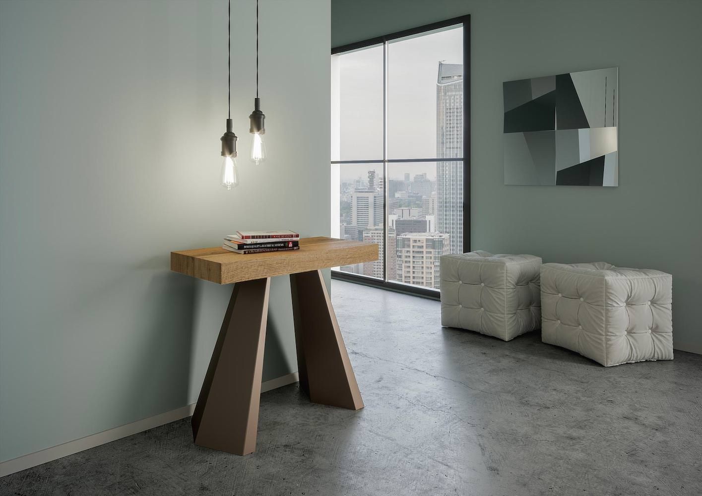 Tavolo consolle allungabile design moderno Shannon