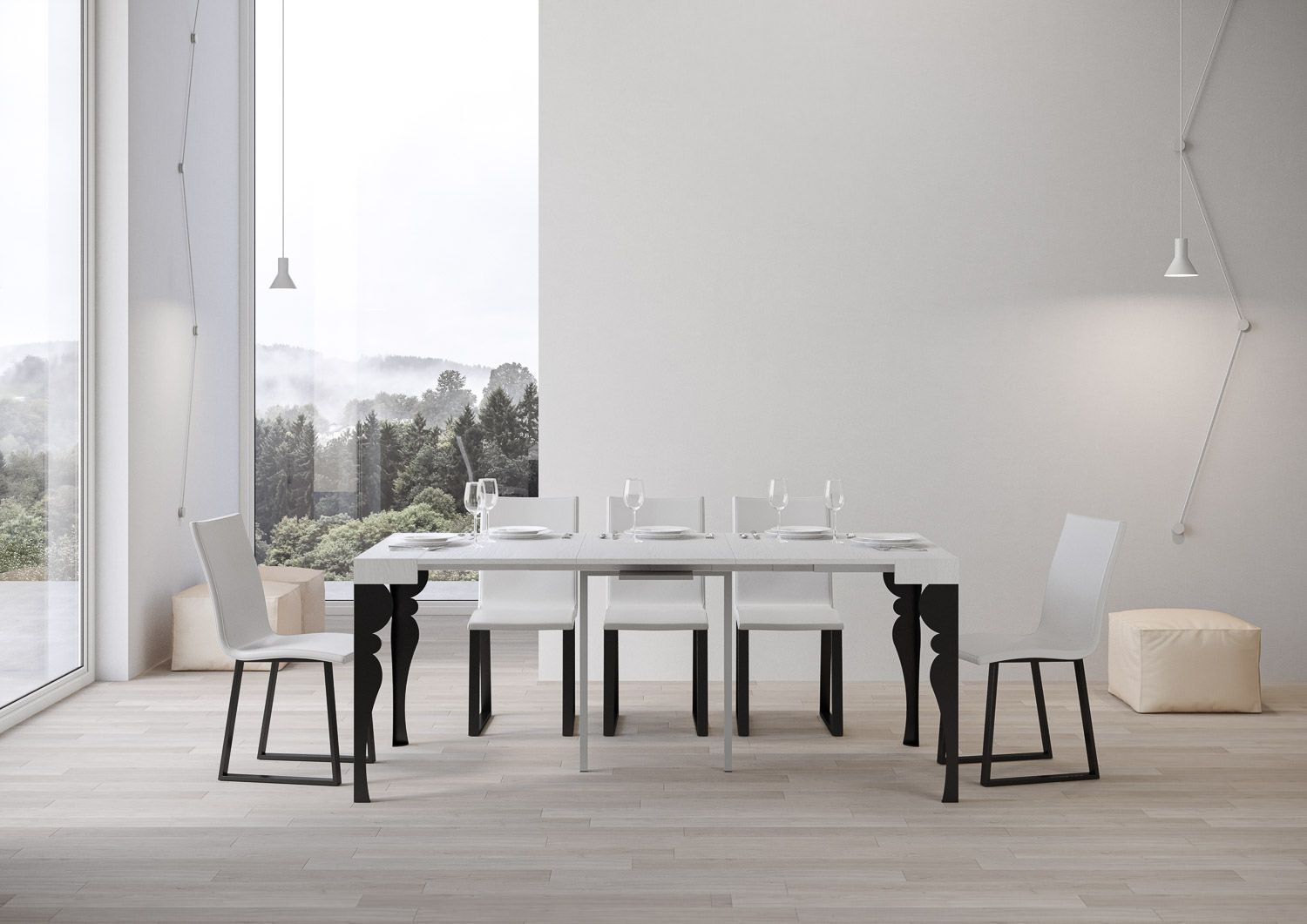 Tavolo consolle allungabile per 14 persone Askim