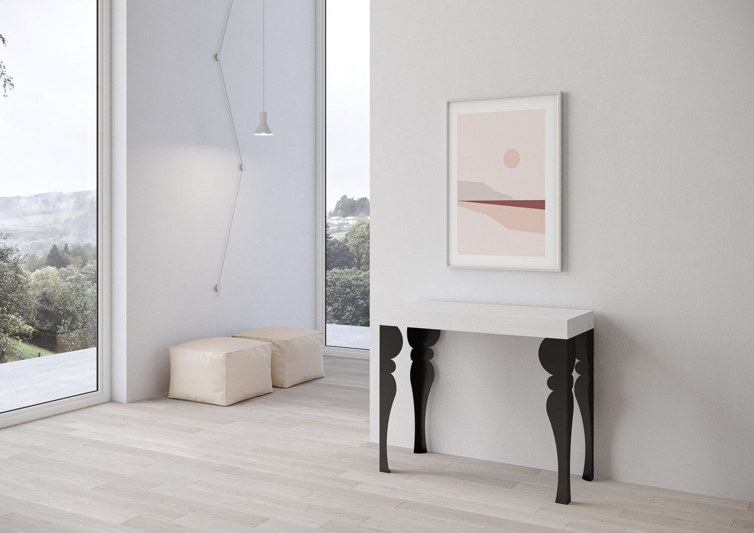 Tavolo consolle allungabile per 14 persone Askim