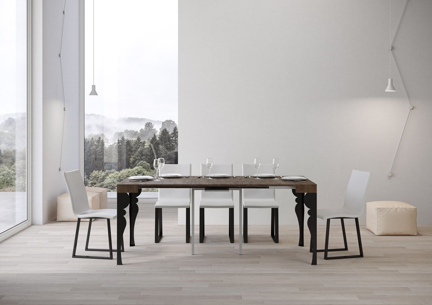 Tavolo consolle allungabile per 14 persone Askim