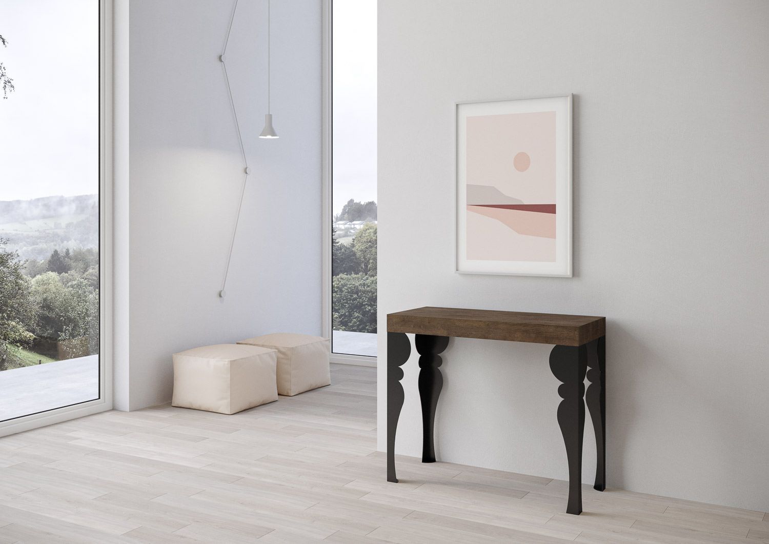 Tavolo consolle allungabile per 14 persone Askim