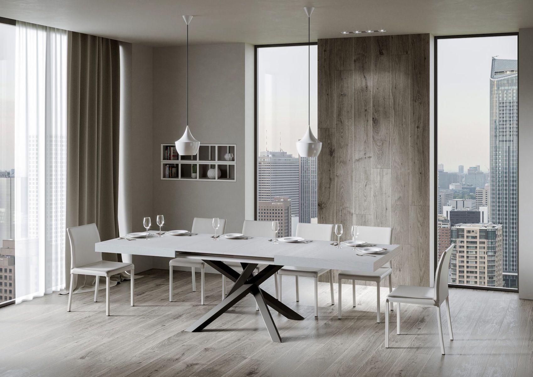 Tavolo allungabile Aberdeen 90x180/440 cm